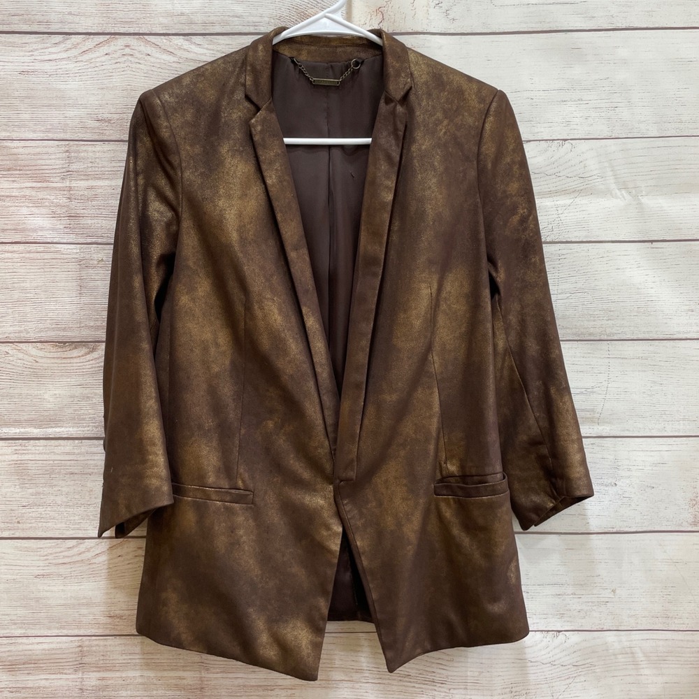 CAPULET METALLIC BRONZE BLAZER
